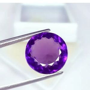 COPY - AAA++Natural Faceted Round Cut Amethyst 11.97 ct
